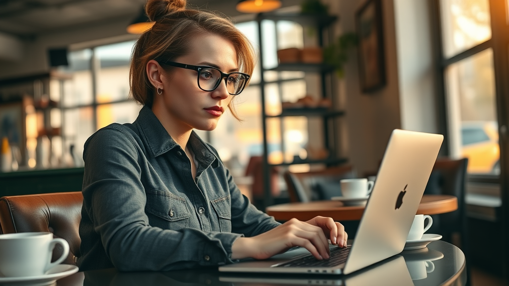 small business entrepreneur scheduling social media posts