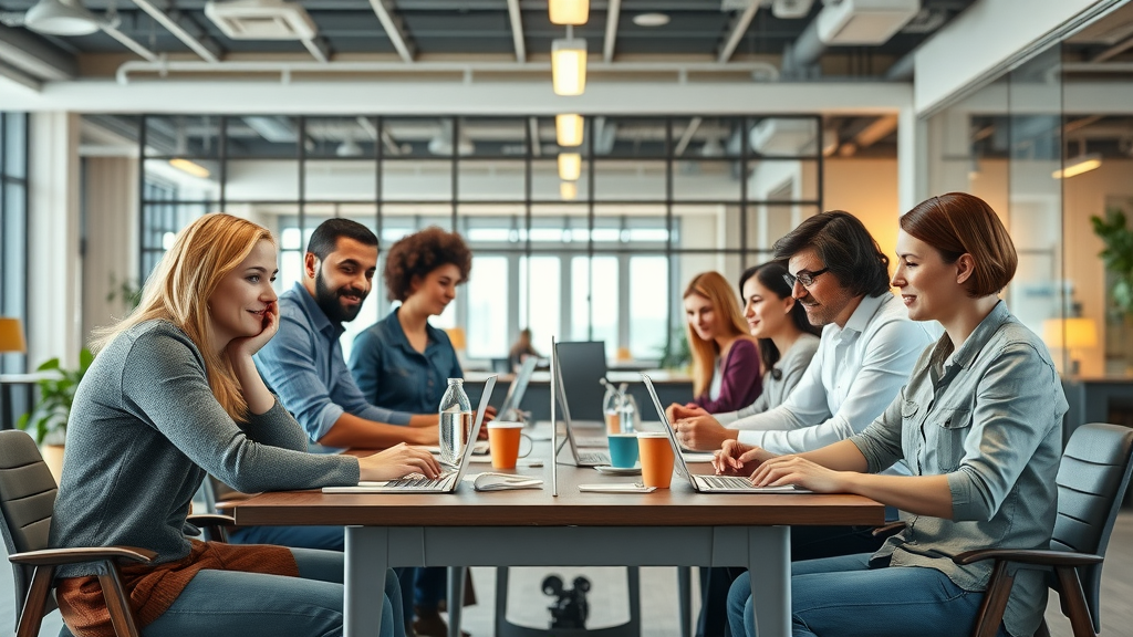 Diverse content team members optimizing content workflow