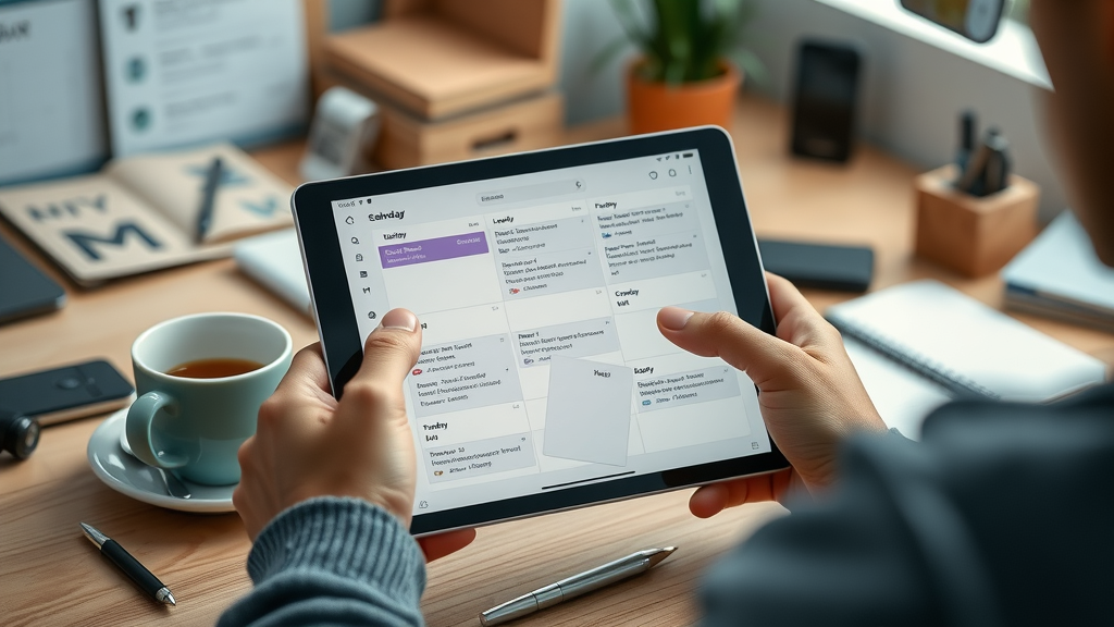 organized content calendar for social media scheduling tool