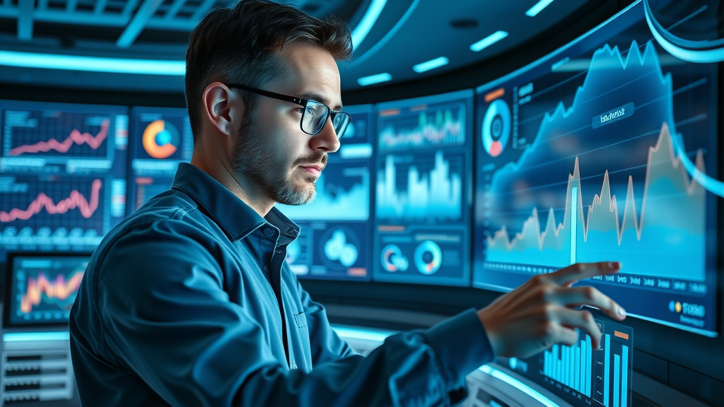 Analytics specialist reviewing content calendar performance and optimization for content marketing ROI.